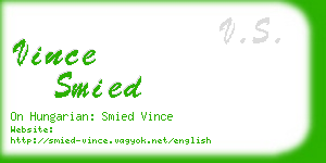 vince smied business card